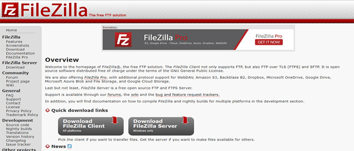 أفضل 4 برامج FTP لمستخدمي ووردبريس لنظامي التشغيل ماك وويندوز 4 برنامج فايلزيلا FTP