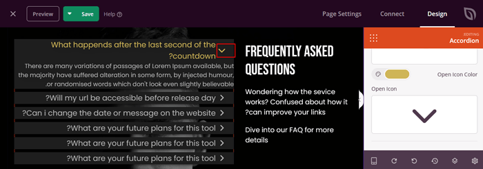 كيفية إظهار وإخفاء النص في منشورات ووردبريس باستخدام تأثير التبديل 20 كيفية تغيير أيقونة الفتح أو الإغلاق في قسم الأسئلة الشائعة